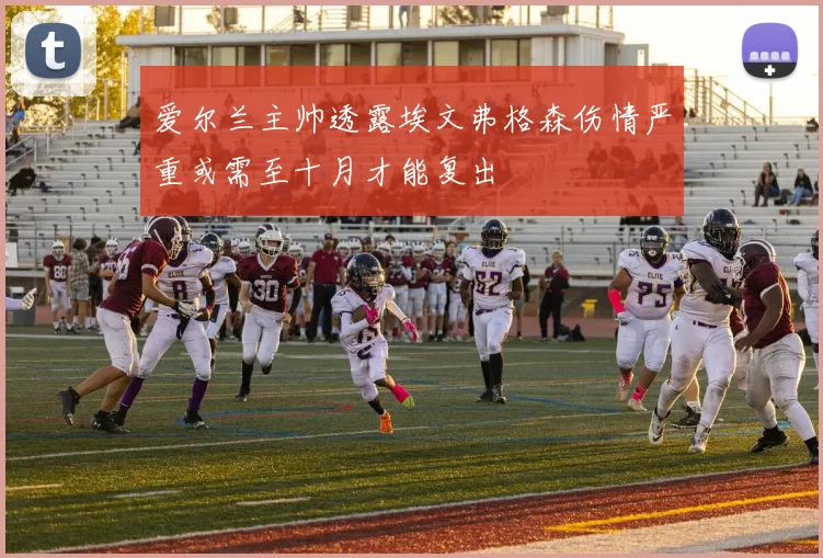 爱尔兰主帅透露埃文弗格森伤情严重或需至十月才能复出