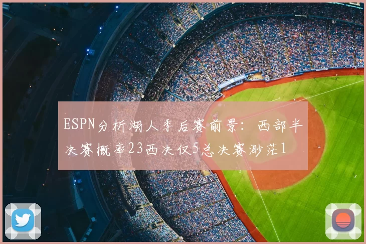 ESPN分析湖人季后赛前景：西部半决赛概率23西决仅5总决赛渺茫1