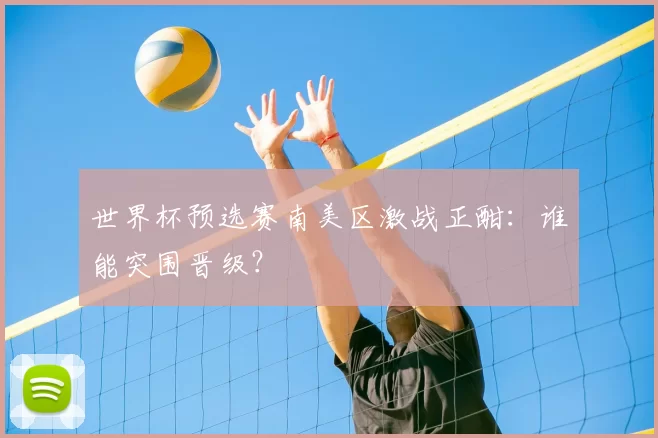 世界杯预选赛南美区激战正酣:谁能突围晋级?